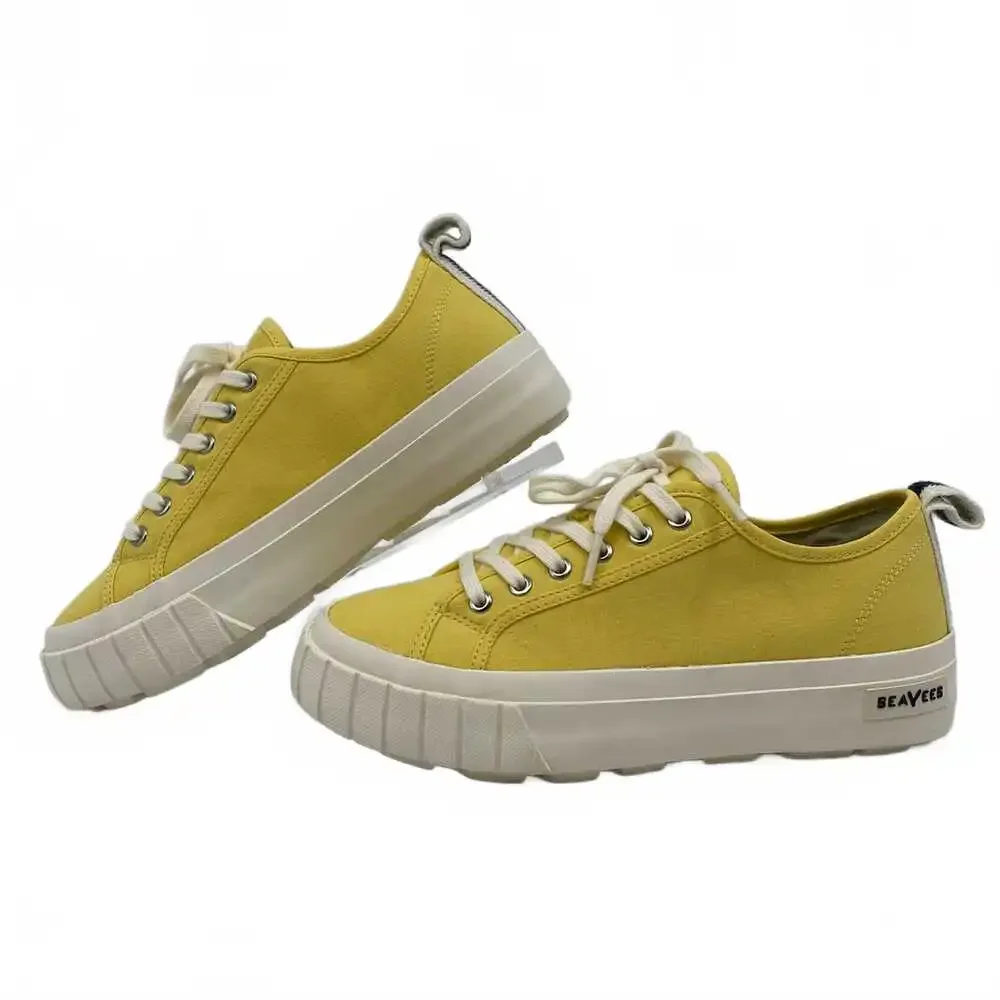 SeaVees Yellow Melrose Platform Sneakers | Women’s Size 8
